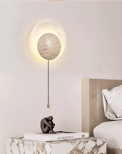 Serinette Orin Travertine Wall Lamp