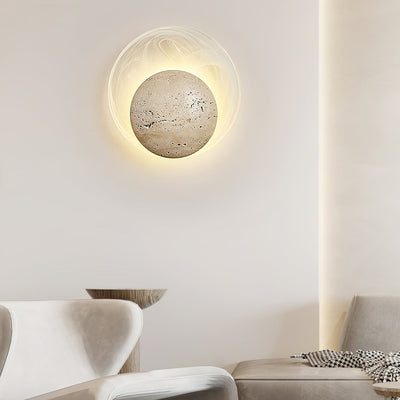 Serinette Orin Travertine Wall Lamp