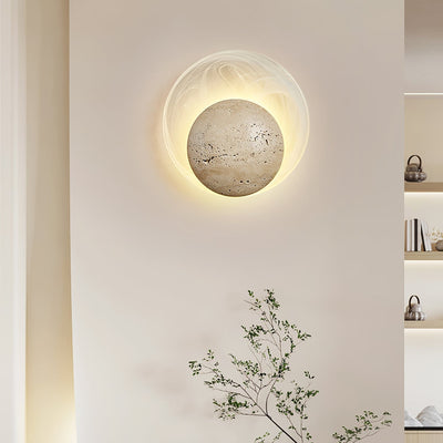 Serinette Orin Travertine Wall Lamp