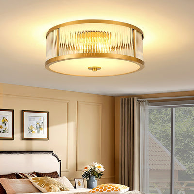 Veleriella Brass Glass CeIling Lamp