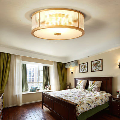 Veleriella Brass Glass CeIling Lamp