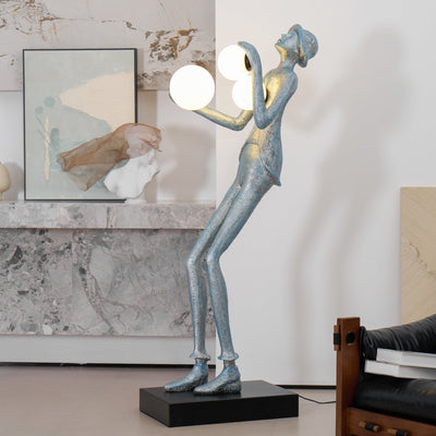 Seloia Gentleman Sculpture Floor Lamp
