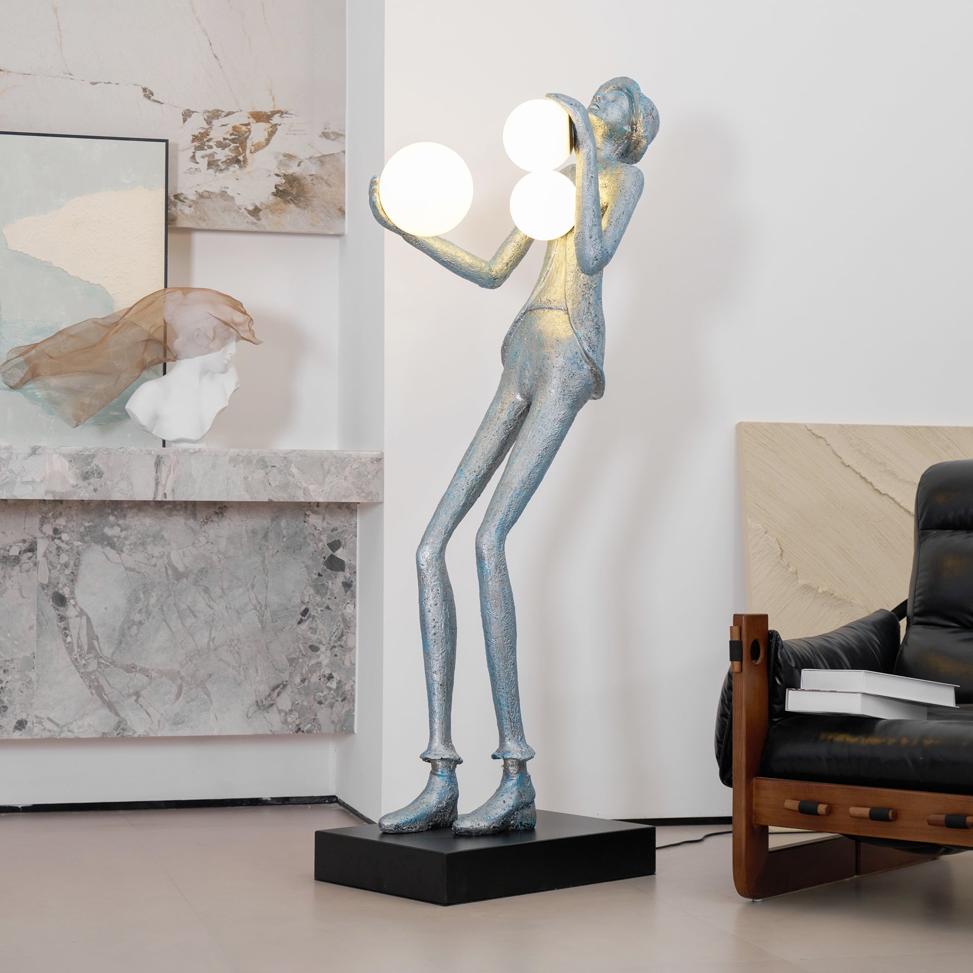 Seloia Gentleman Sculpture Floor Lamp