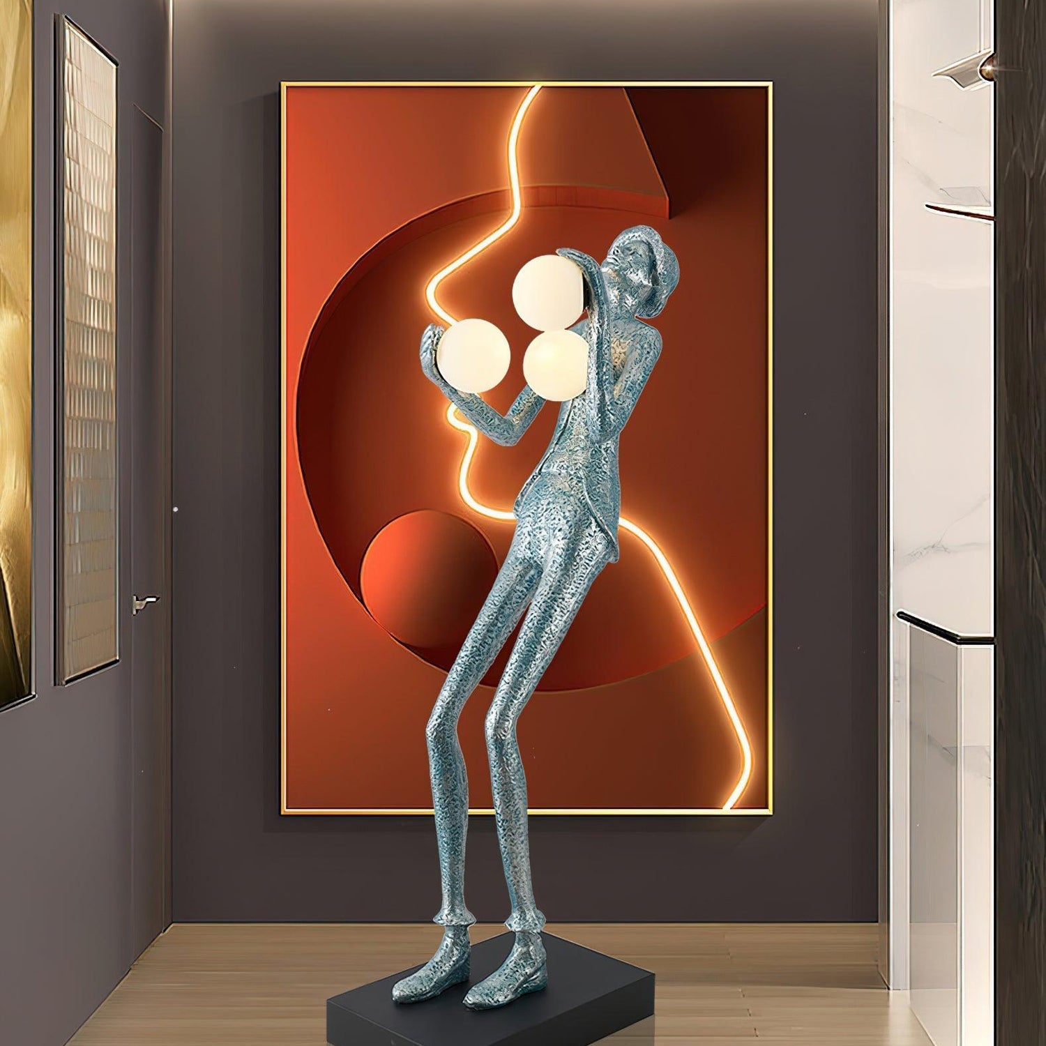 Seloia Gentleman Sculpture Floor Lamp
