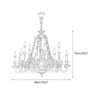 Oriuira Brass Chandelier