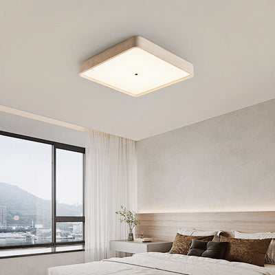 Ormian  Travertine Square Ceiling Light