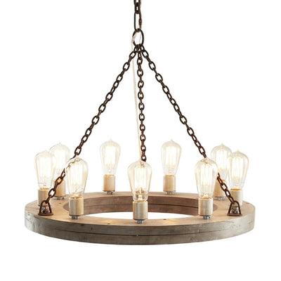 Rinorena Wood Chandelier