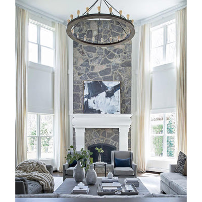 Rinorena Wood Chandelier