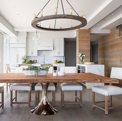 Rinorena Wood Chandelier
