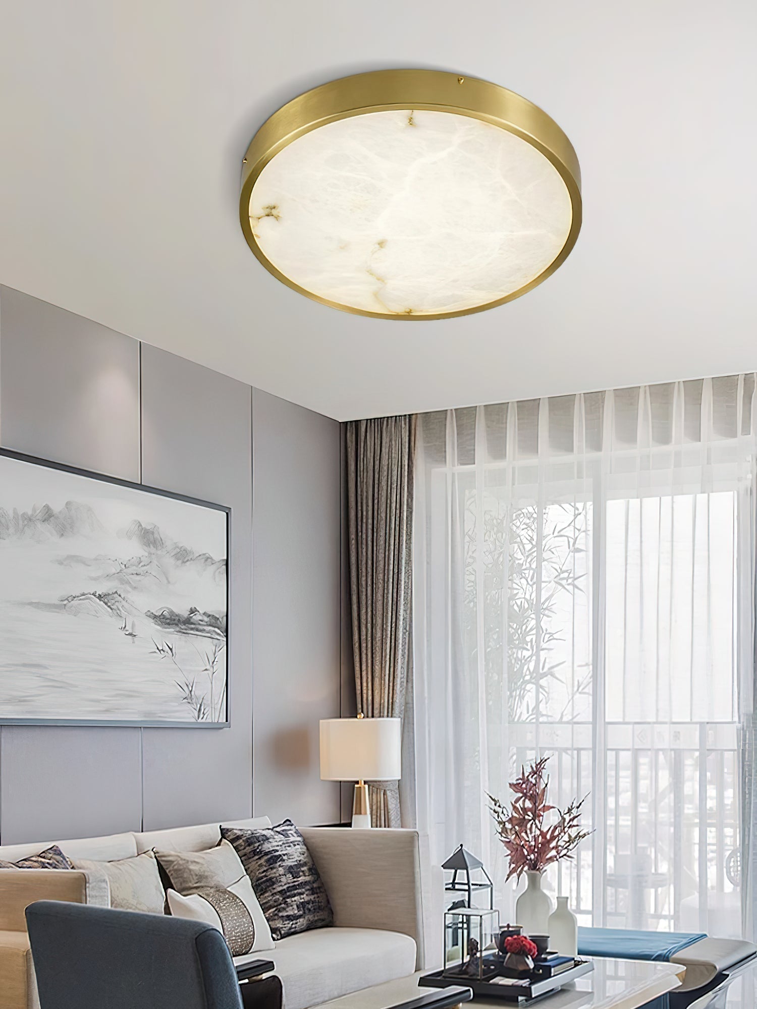Nivaora Alabaster Ceiling Light