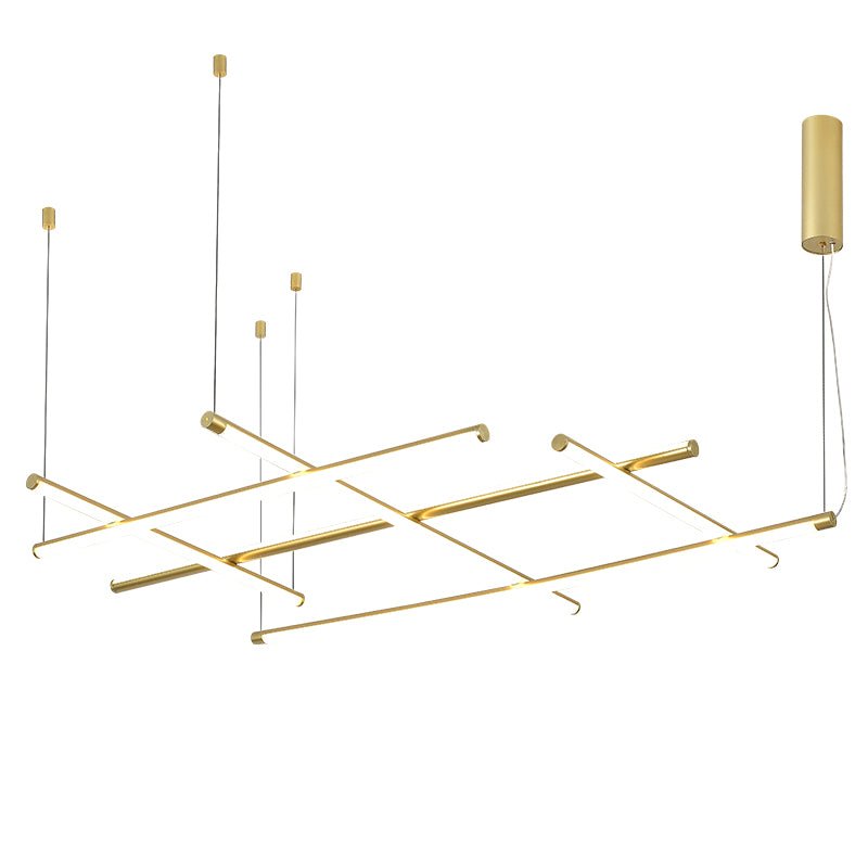 Caelian Geometric Linear Grid Pendant Lamp