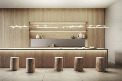 Caelian Geometric Linear Grid Pendant Lamp