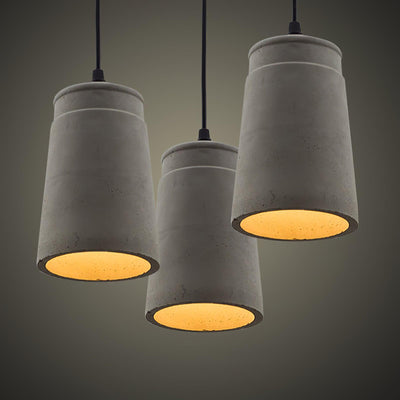 Geo Industrial Cement Pendant Light