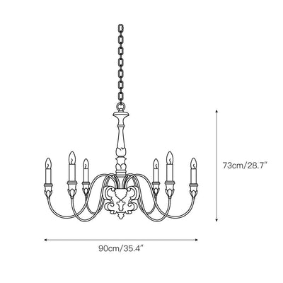 Aveneriel Solid Chandelier