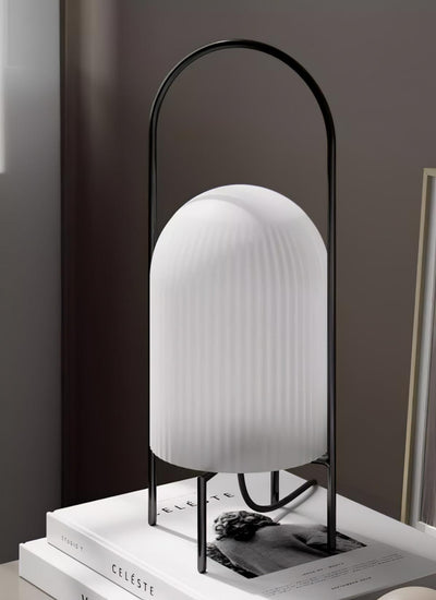 Firaie Glass Minimalist Table Lamp