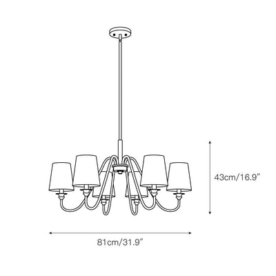 Auraena Brass Chandelier