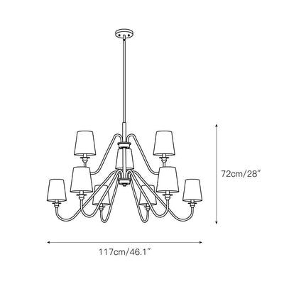 Auraena Brass Chandelier