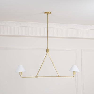 Vase Chandelier Cone Shade Minimalist