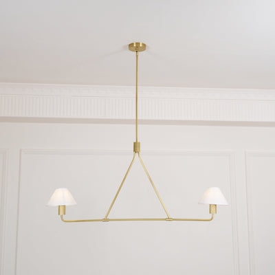 Vase Chandelier Cone Shade Minimalist