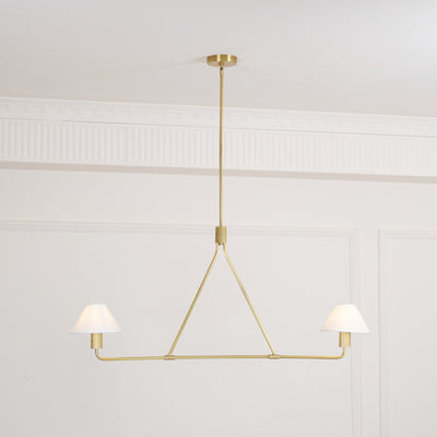 Vase Chandelier Cone Shade Minimalist