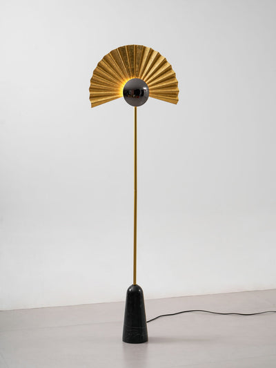 Solvaar Gilded Fan Floor Lamp