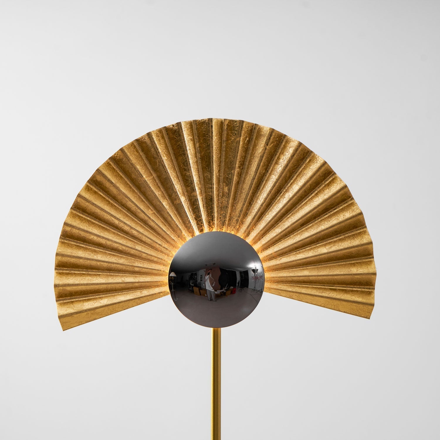 Solvaar Gilded Fan Floor Lamp