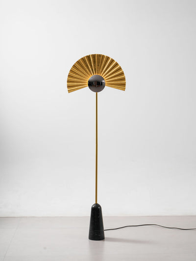 Solvaar Gilded Fan Floor Lamp