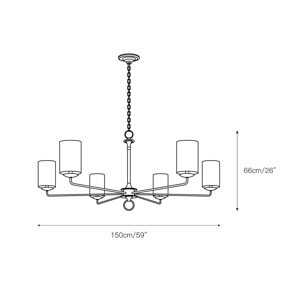 Fioivian Fabric Chandelier