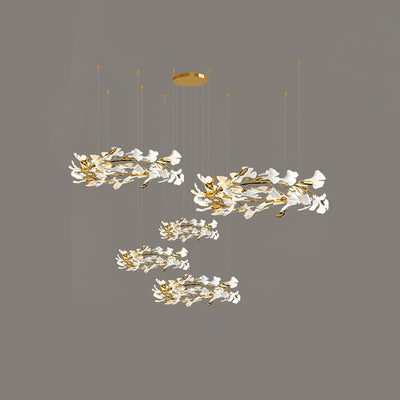 Eurzoris Gingko Leaf Chandelier
