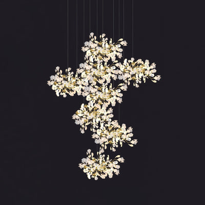 Eurzoris Gingko Leaf Chandelier