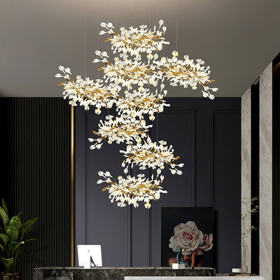 Eurzoris Gingko Leaf Chandelier