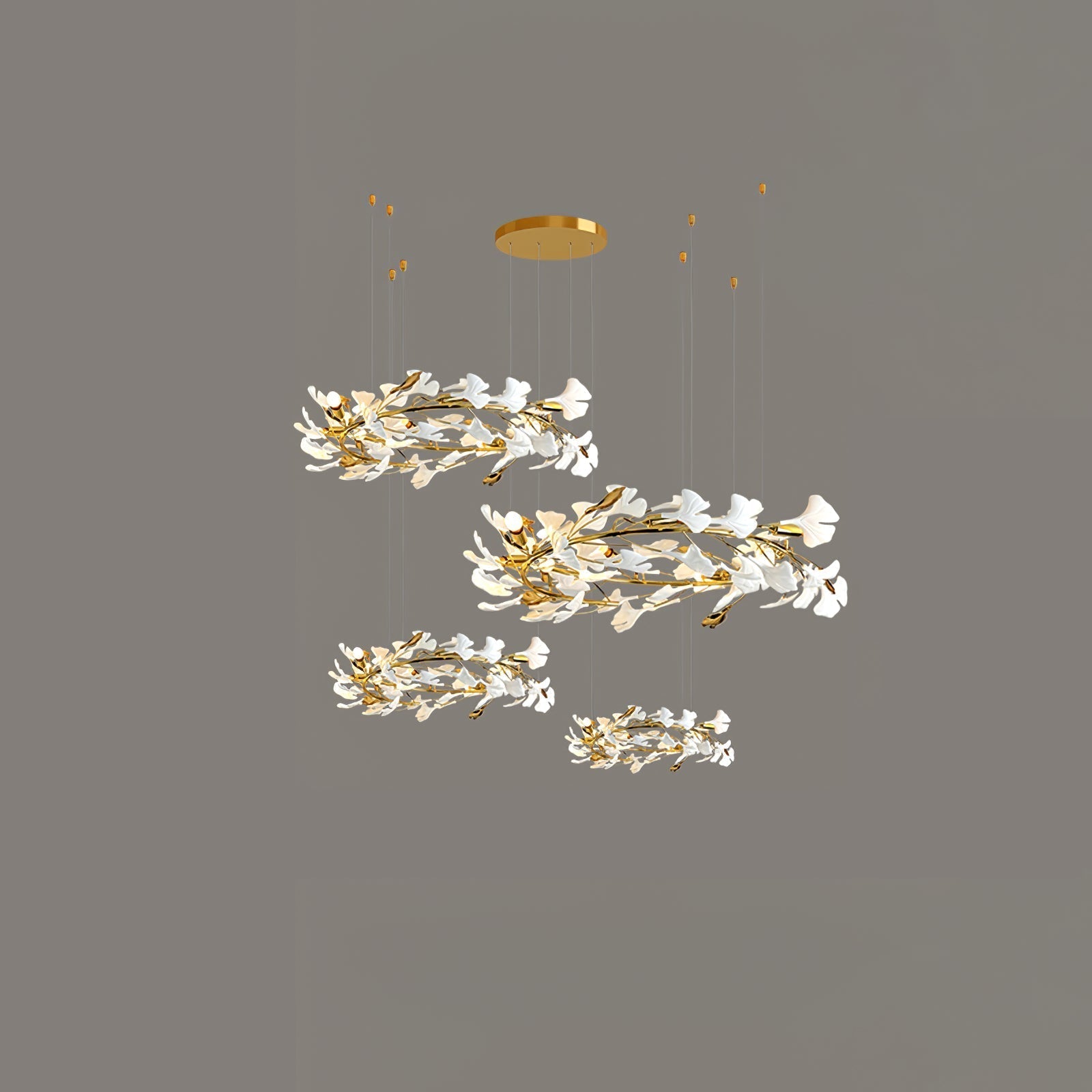 Eurzoris Gingko Leaf Chandelier