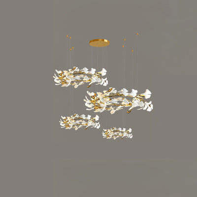 Eurzoris Gingko Leaf Chandelier