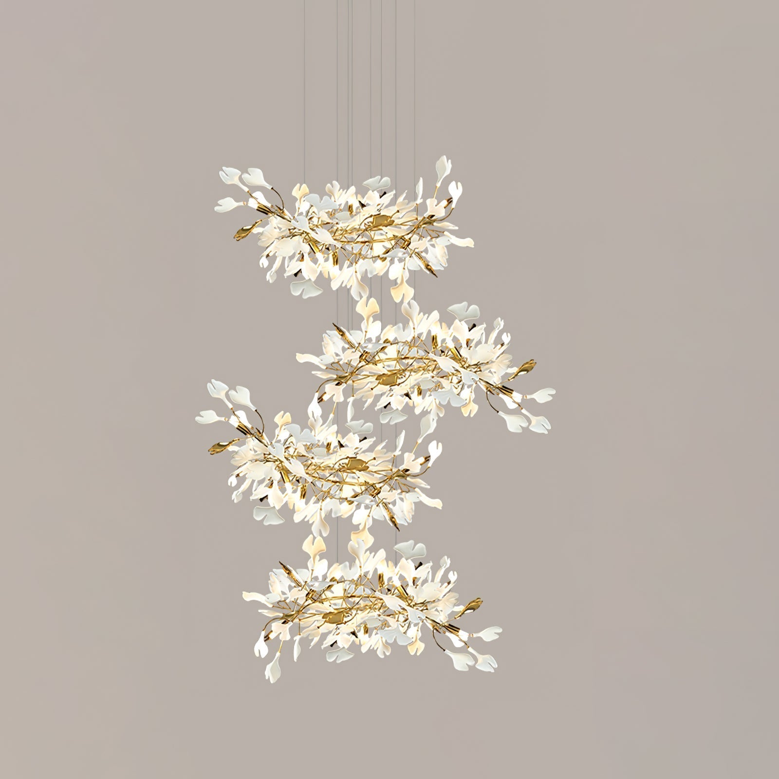 Eurzoris Gingko Leaf Chandelier