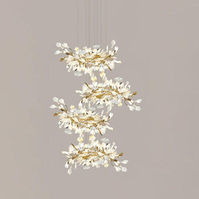 Eurzoris Gingko Leaf Chandelier