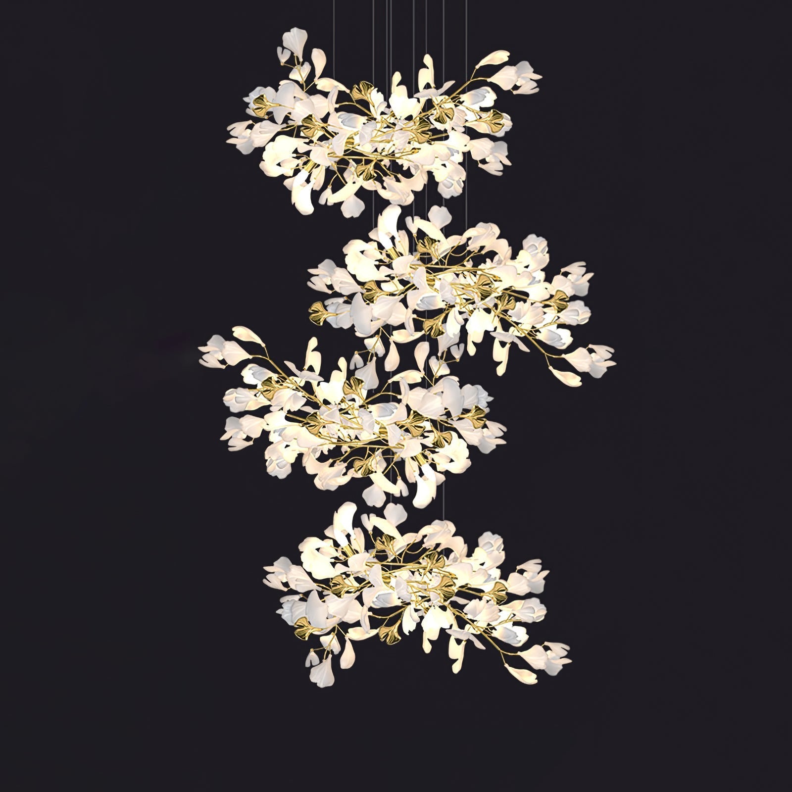 Eurzoris Gingko Leaf Chandelier