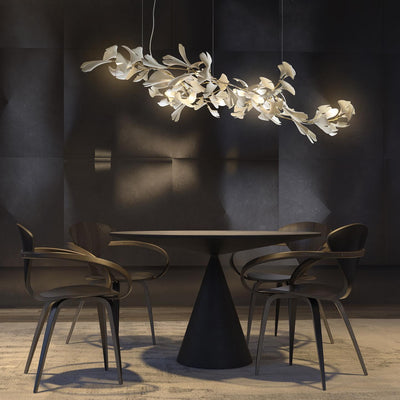 Olivia CeraFall Modern Art Deco Organic Chandelier Ceramics - Neutral Decor