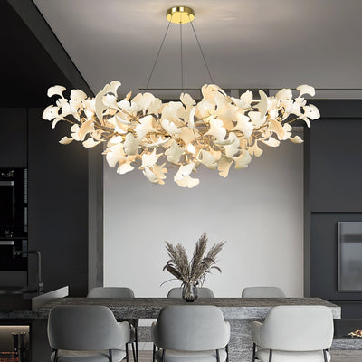 Olivia Luxury Chandelier Ceramics Living Room U Arc Shape - Neutral Decor
