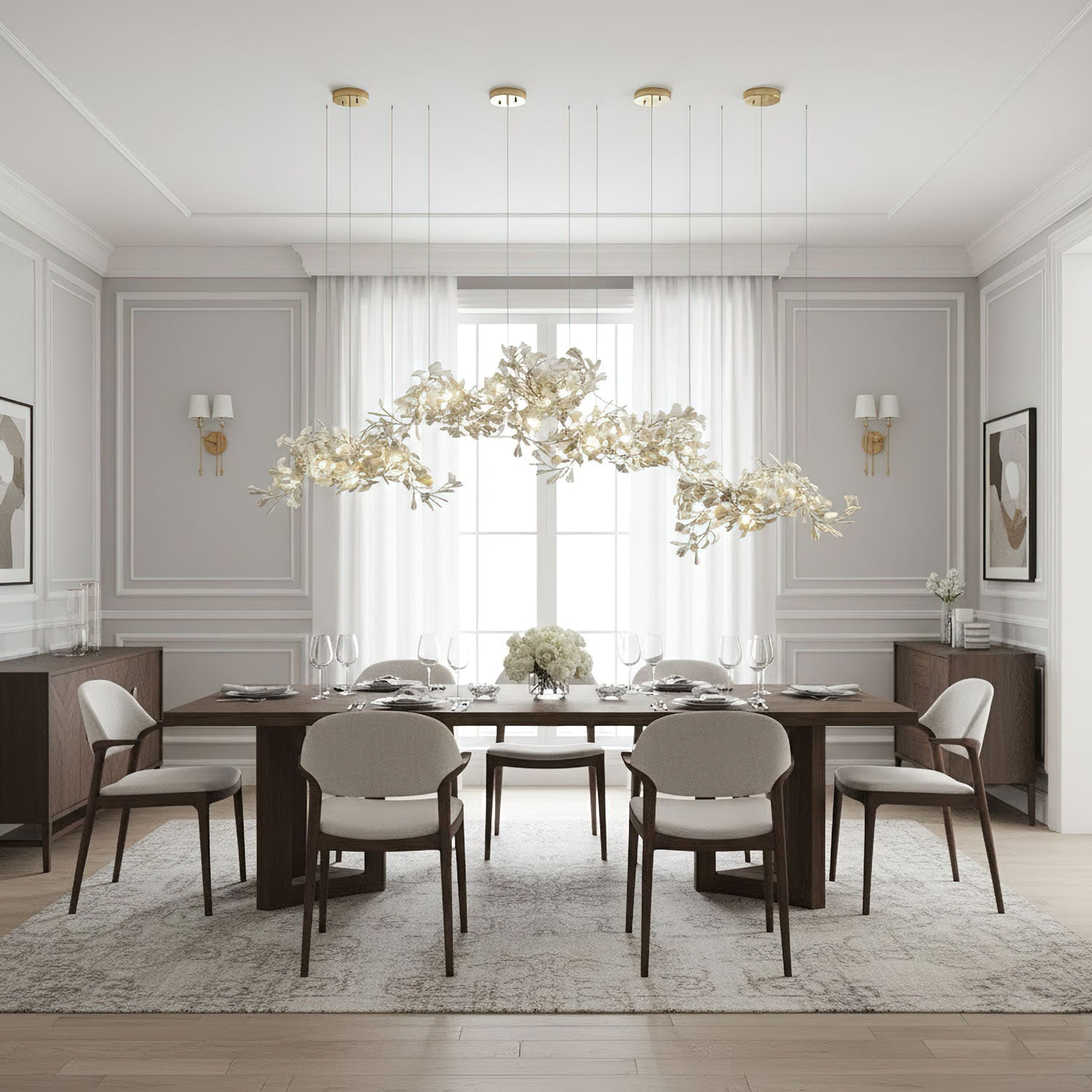Ginkgo Cluster Chandelier