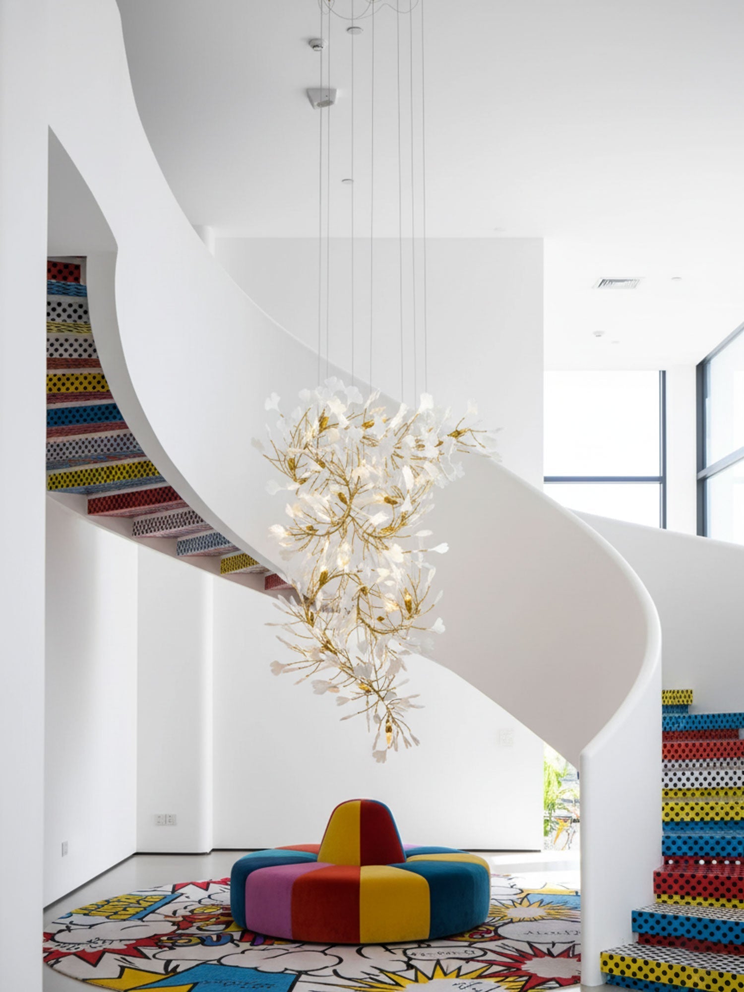 Bough Zephyr Ceramics Chandelier