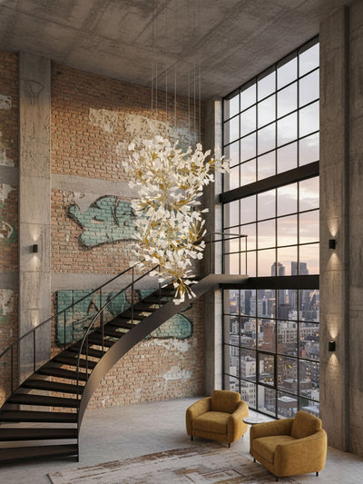 Bough Zephyr Ceramics Chandelier