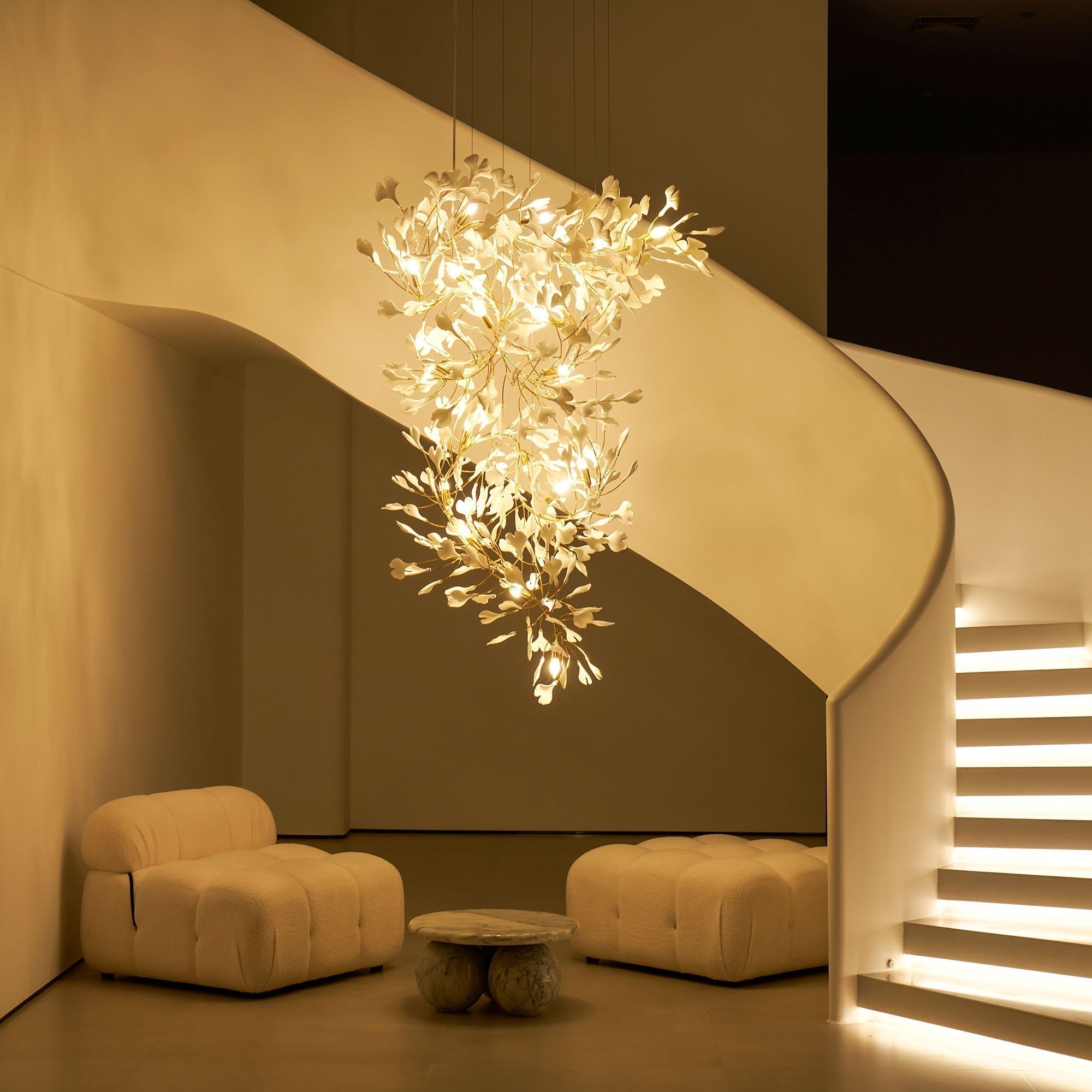 Bough Zephyr Ceramics Chandelier