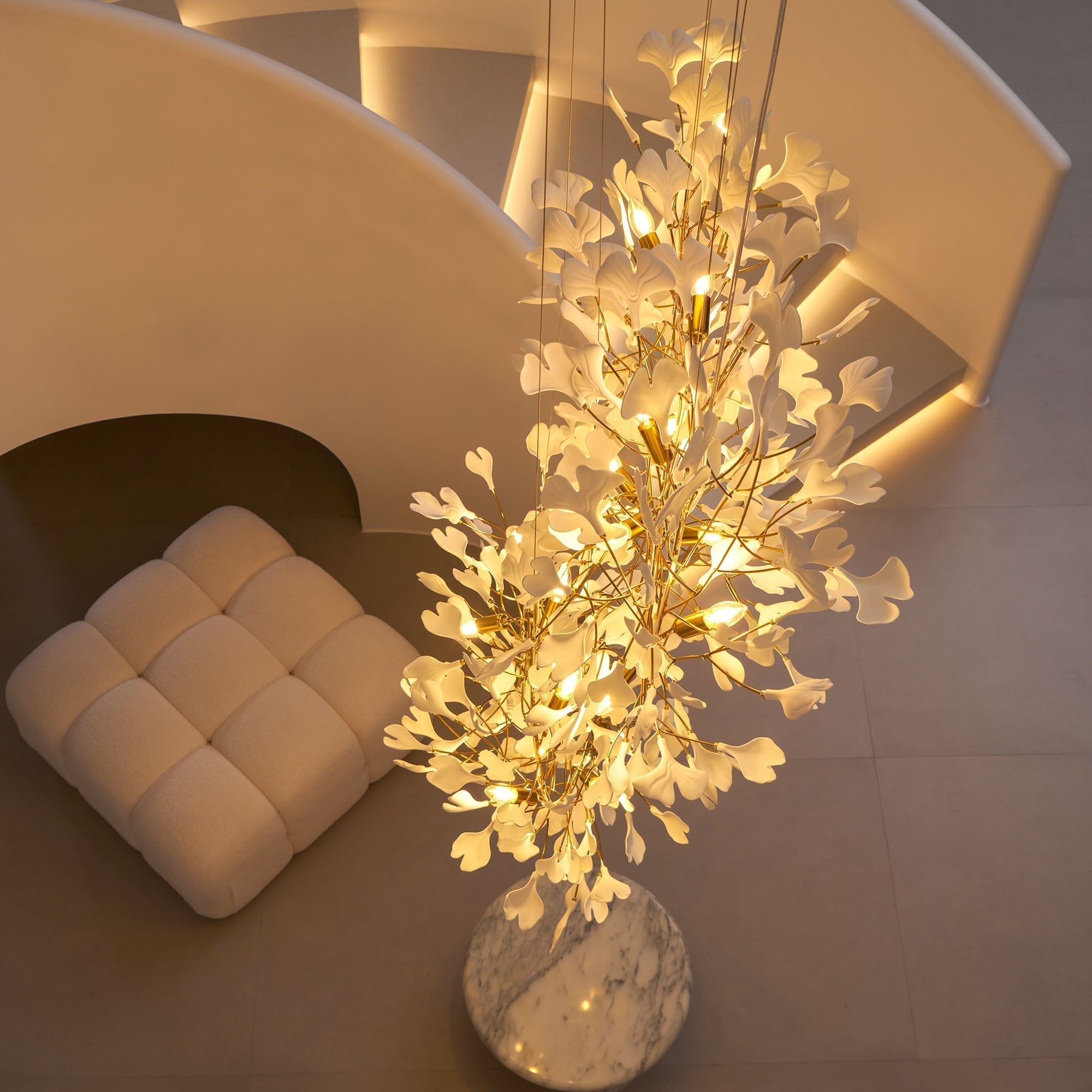 Bough Zephyr Ceramics Chandelier