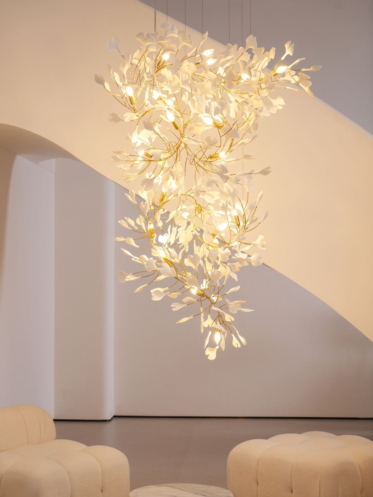 Bough Zephyr Ceramics Chandelier