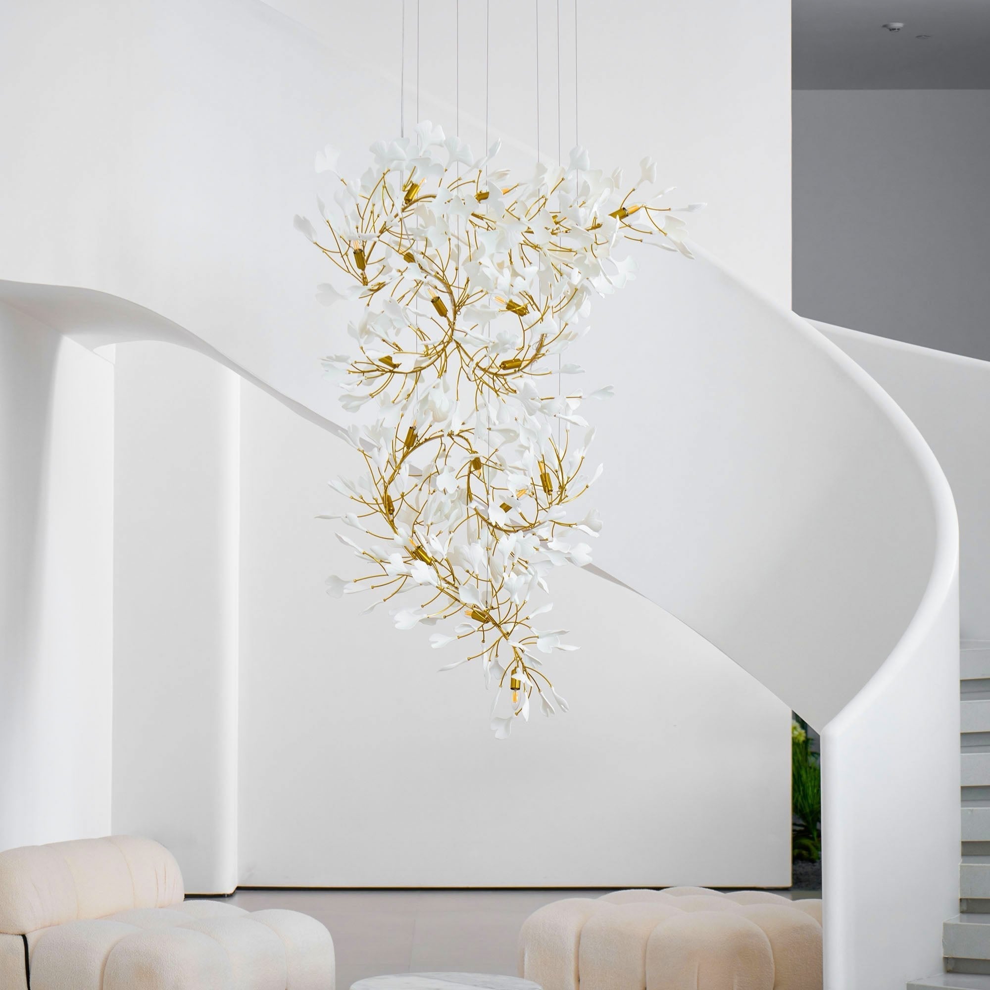 Bough Zephyr Ceramics Chandelier