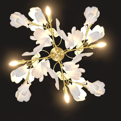 Solivaya Wall Lamp Gingko Flowers Brass