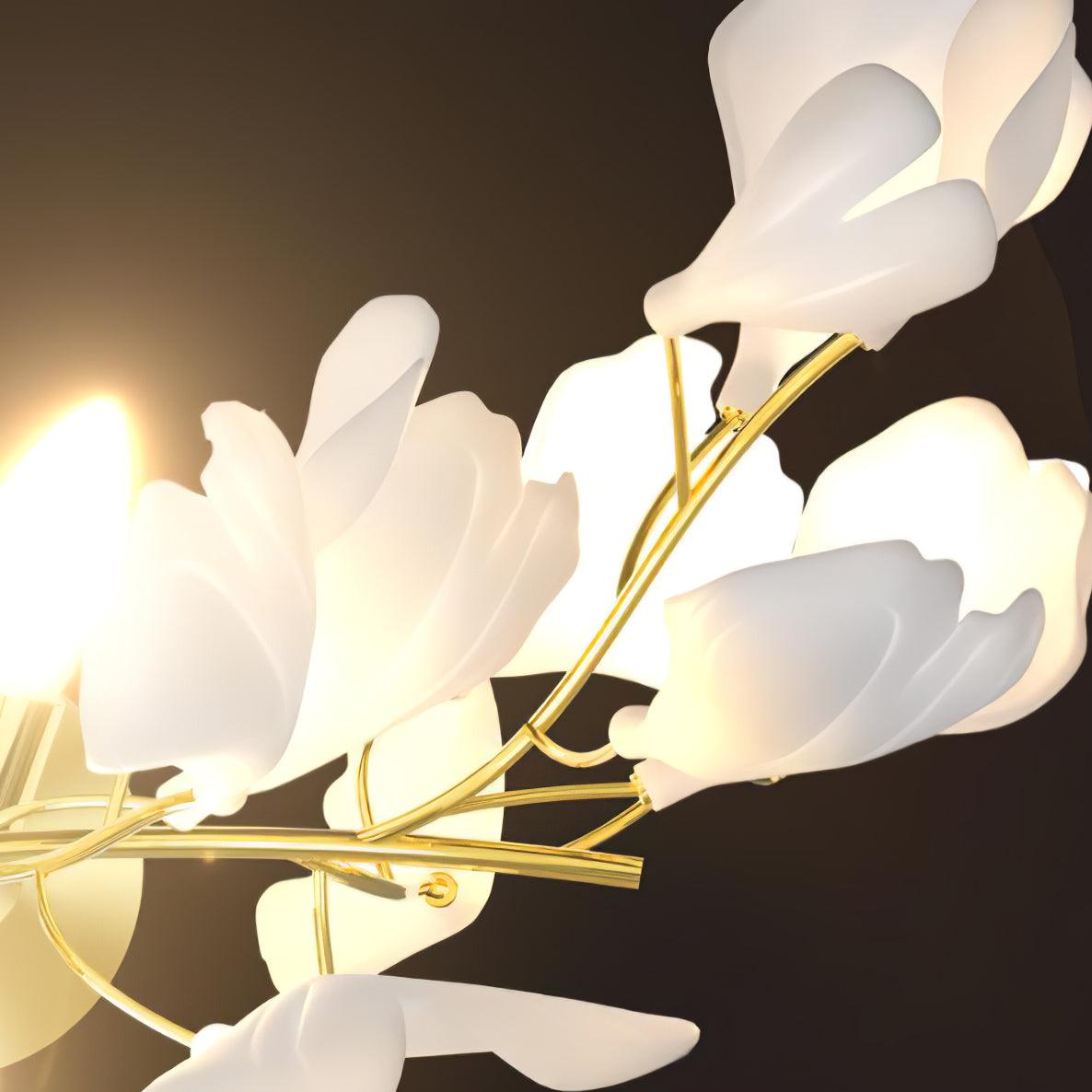 Solivaya Wall Lamp Gingko Flowers Brass