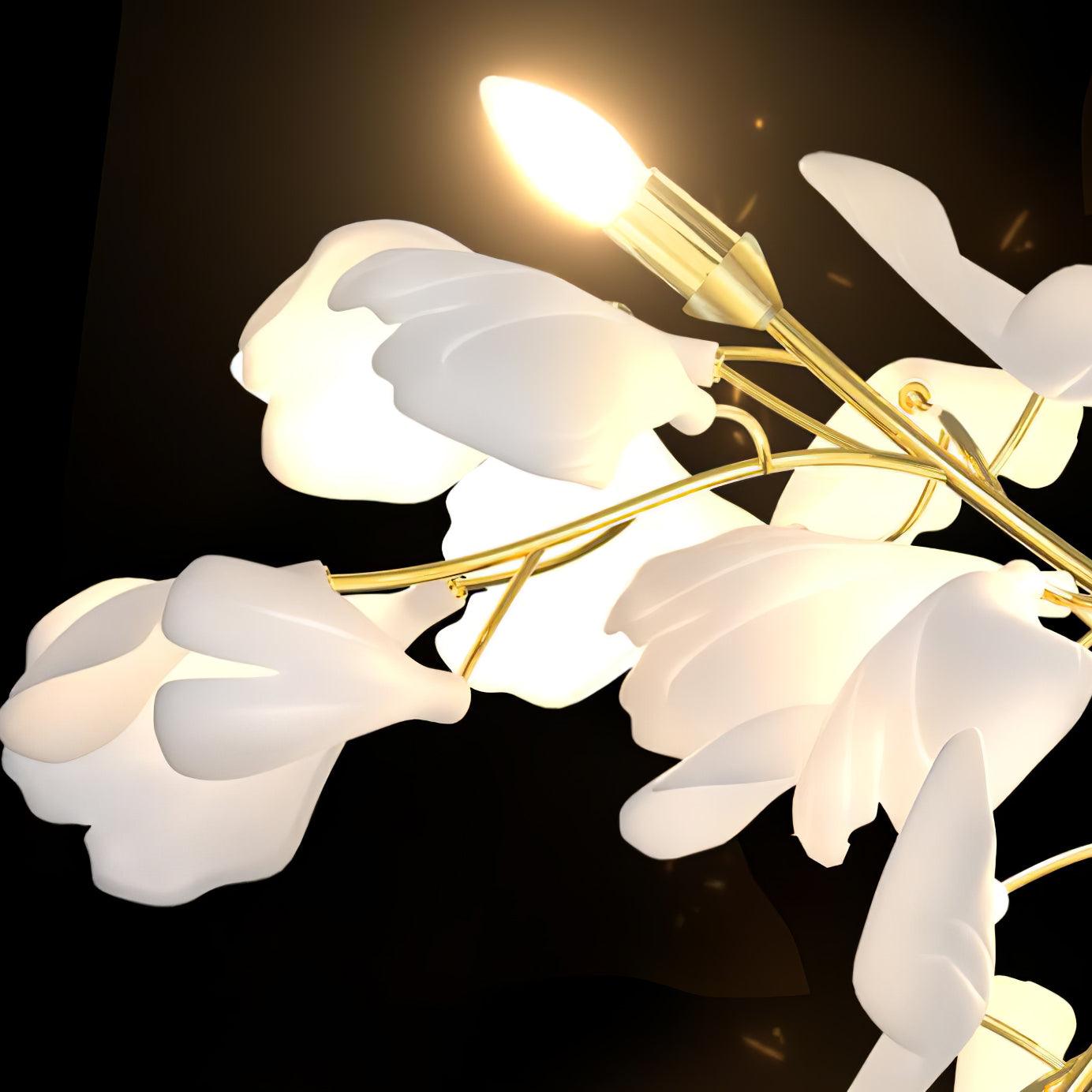 Solivaya Wall Lamp Gingko Flowers Brass