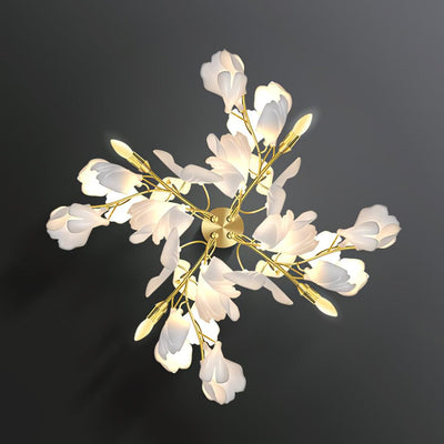 Solivaya Wall Lamp Gingko Flowers Brass
