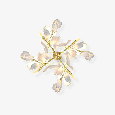 Solivaya Wall Lamp Gingko Flowers Brass